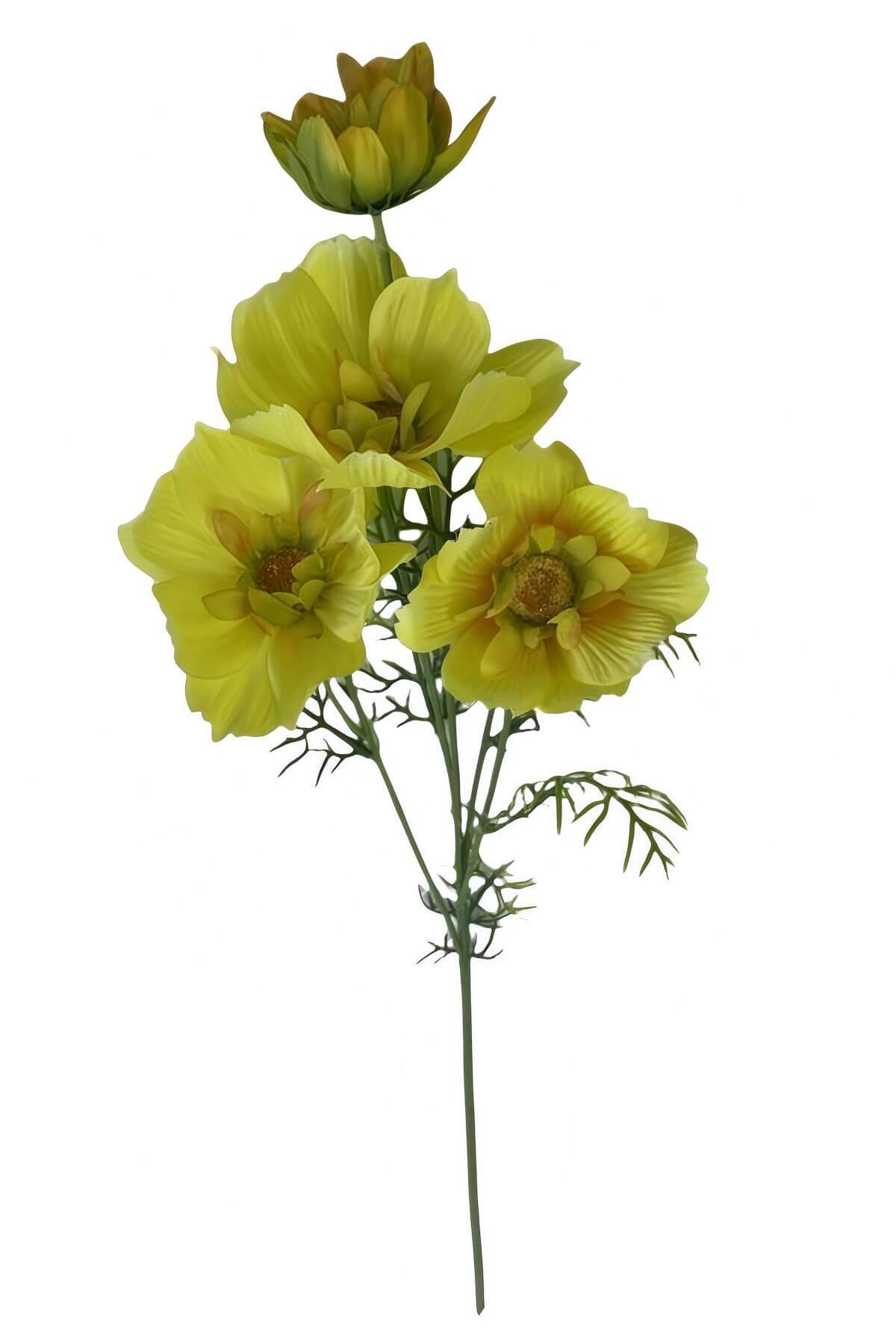 Žltý umelý cosmos 80cm