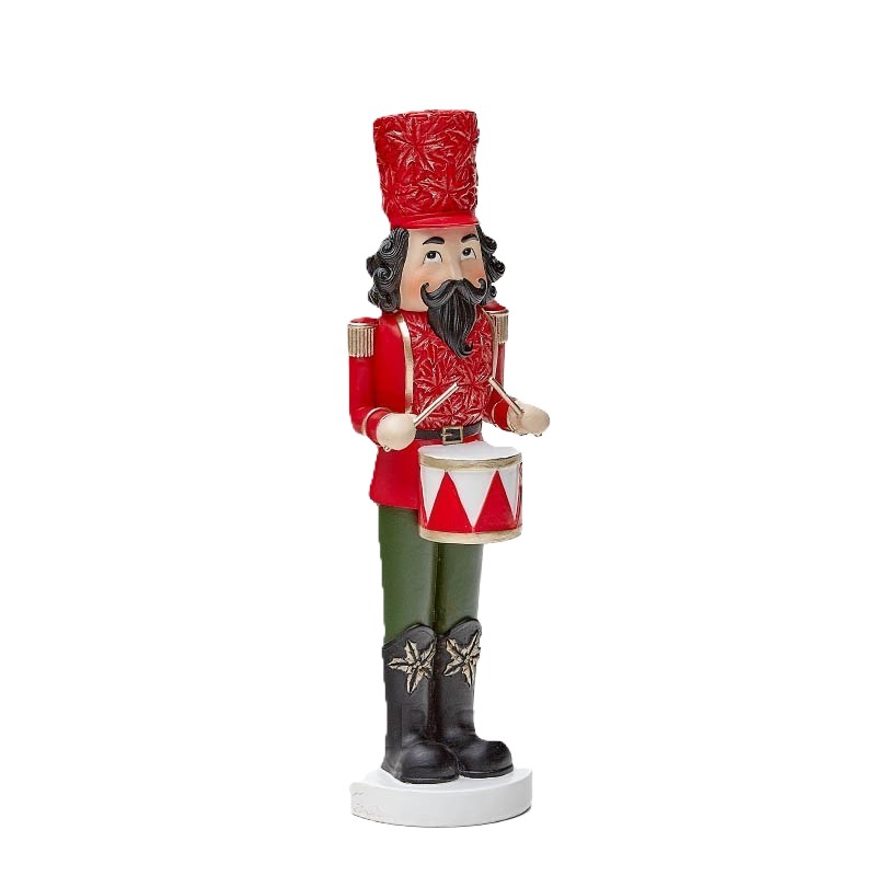 Luskáčik s bubnom červeno-zelený 24cm