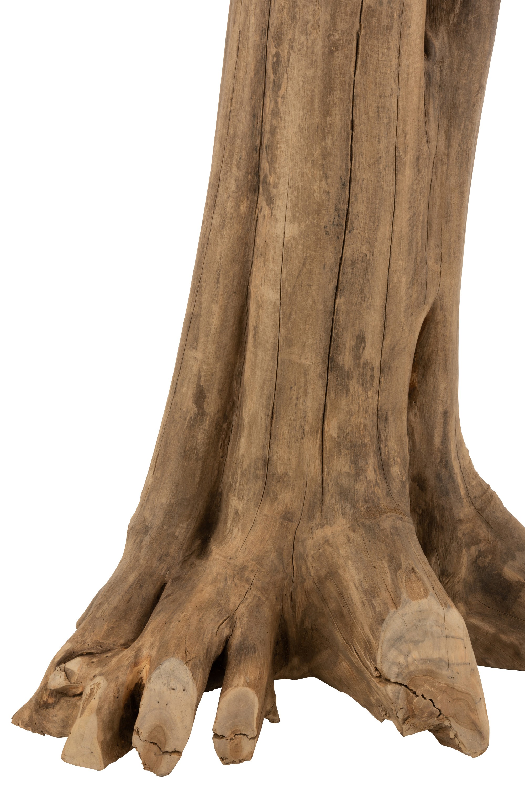 Prírodný barový stôl z teakového dreva na kmeni Root teak - 107*78*105cm